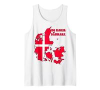 Hello Copenhagen I Love Denmark - Bandera de Mapa danesa para mamá y papá Camiseta sin Mangas