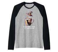 Hello Darkness My Old Friend Black Cat Coffee Mug Witch Cat Camiseta Manga Raglan
