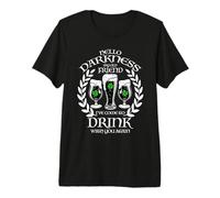 Hello Darkness My Old Friend Dark Stout, Regalo cariñoso irlandés Camiseta Premium