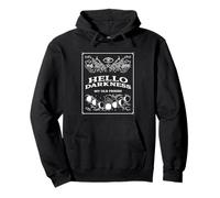 Hello Darkness My Old Friend (Declaración y gráfico) Sudadera con Capucha