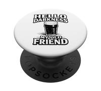 Hello Darkness St Patricks Day - Cita Divertida para Beber PopSockets PopGrip Adhesivo