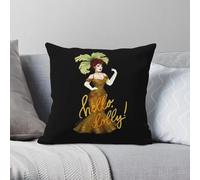 Hello Dolly - Funda de almohada cuadrada de poliéster y lino y terciopelo, funda de almohada decorativa creativa para sofá