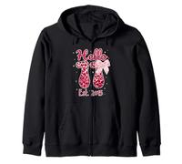 Hello Eleven EST 2015 Pink Coquette Bow 11th Birthday Girl Sudadera con Capucha