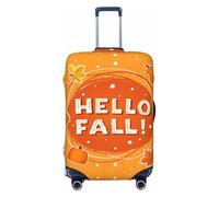 Hello Fall 1 Fundas de equipaje de viaje - Fundas protectoras elásticas para maletas de 18 a 32 pulgadas, Negro -, Mediano