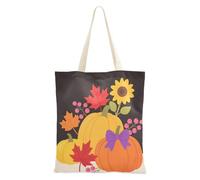 Hello Fall - Bolsa de lona para mujer, con bolsillos con asas, reutilizable, a granel, regalo de boda