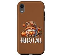 Hello Fall GNOME Dad Graphic For Autumn Womens Cute Pumpkin Carcasa para iPhone XR