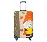 Hello Fall Gnomes 1 fundas de equipaje de viaje, fundas elásticas para maletas de 18 a 32 pulgadas, Negro -, X-large
