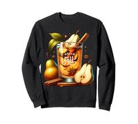Hello Fall Hot Tea Graphic For Pear Tea Lovers Cute Autumn Sudadera
