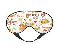 Hello Fall is Here - Máscara de dormir de doble cara, máscaras de dormir para mujeres y hombres, cubiertas opacas para dormir, viajes