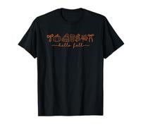Hello Fall Pumpkin Cozy Autumn Vibes Hojas De Temporada Camiseta
