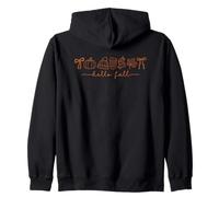 Hello Fall Pumpkin Cozy Autumn Vibes Hojas De Temporada Sudadera con Capucha