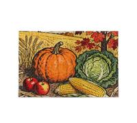 Hello Fall - Rompecabezas grande de calabaza y verduras, juguete grande para entretenimiento e inteligencia envejecidos, regalos de alta resolución para papá, mamá, rompecabezas para adultos, 1000