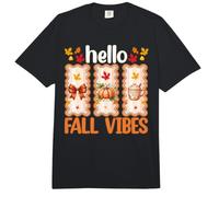 Hello Fall Vibes, Linda Amante de la Temporada de Acción de Gracias y Otoño Comfort Colors Adult Heavyweight T-Shirt