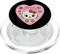 Hello Fifth Grade 5th Grader Girl Kitten Cat Regreso a la Escuela PopSockets PopGrip para MagSafe