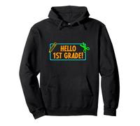 Hello First Grade! 1st Grader First Day of School Boy Girl Sudadera con Capucha