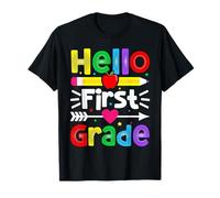 Hello First Grade Back To School 1st Day of 1st Grade Camiseta