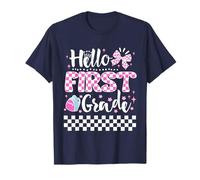 Hello First Grade Coquette Cute First Day of School Girls Camiseta