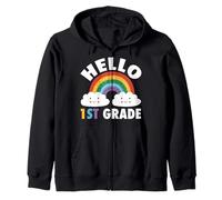 Hello First Grade T-Shirt 1er Grado Profesor Estudiante Sudadera con Capucha