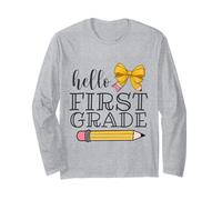Hello First Grade Teacher - Lazo para lápices de regreso a clases Manga Larga