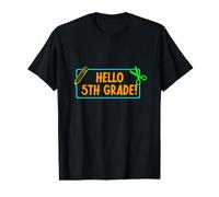 Hello Fourth Grade! 4rd Grader First Day of School Boy Girl Camiseta gráfica económica