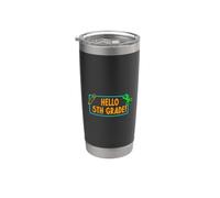 Hello Fourth Grade! 4rd Grader First Day Of School Boy Girl Vaso térmico de acero inoxidable de doble pared
