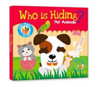 Hello Friend Books Who is Hiding? Pet Animals: Lift a Flap Board Book for Kids