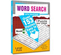 Hello Friend Books Word Search Puzzles Book with Solutions: 150+ Puzzles from Easy to Hard for Adults (Book 4)