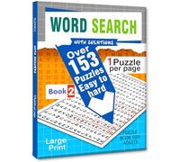 Hello Friend Books Word Search Puzzles Book with Solutions: 150+ Puzzles from Easy to Hard for Adults (Book 2)