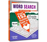 Hello Friend Books Word Search Puzzles Book with Solutions: 150+ Puzzles from Easy to Hard for Adults (Book 3)