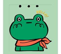 Hello Frog! - Cute Cartoon Composition Notebook | 8.5 x 8.5 inches, 110 Pages: Fun Square Notebook for Kids, Students, and Frog Lovers