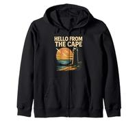 Hello From The Cape Camisa Vintage Faro Gaviota Atardecer Sudadera con Capucha
