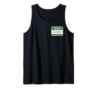 Hello I'm Vegan Divertido Vegano Humor Orgullo Estilo Camiseta sin Mangas
