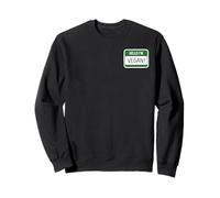 Hello I'm Vegan Divertido Vegano Humor Orgullo Estilo Sudadera