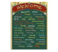 Hello In Many Languages Poster Cultural Welcome Wall-Art