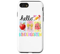 Hello Kindergarten Apple Pencil Mochila Carcasa para iPhone SE (2020) / 7/8