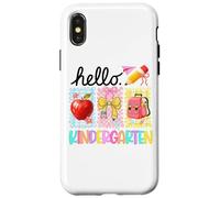 Hello Kindergarten Apple Pencil Mochila Carcasa para iPhone X/XS