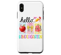 Hello Kindergarten Apple Pencil Mochila Carcasa para iPhone XS MAX