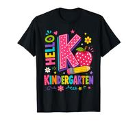 Hello Kindergarten Back To School Kinder Teacher Student Camiseta