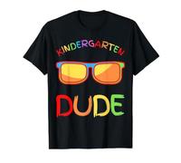 Hello Kindergarten Dude - Niño pequeño de Regreso a la Escuela Camiseta gráfica económica, Hombre, Negro, L