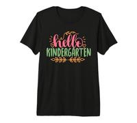Hello Kindergarten Funny Back To School for Kids Camiseta Premium