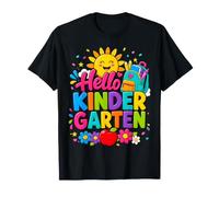 Hello Kindergarten Girl Cute School Supplies Back To School Camiseta