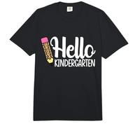 Hello Kindergarten Teacher Leopard Pencil Regreso a la Escuela Comfort Colors Adult Heavyweight T-Shirt