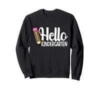 Hello Kindergarten Teacher Leopard Pencil Regreso a la Escuela Sudadera