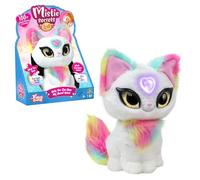 Hello Kitty - 4SF Mistie Secrets, Peluche Interactivo con Funciones electrónicas, Habla en francés, Solo tú Puedes Escuchar Sus Secretos, Corazón mágico, Modelo Luna, para niños Desde 4 años, MY0000
