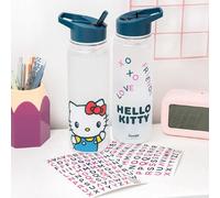 Hello kitty - botella de agua con pegatinas