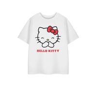 Hello Kitty Camiseta blanca para niñas | Camiseta clásica de manga corta | Camiseta con logotipo de Sanrio para niños | Ropa retro de dibujos animados | Bonito regalo para niños y adolescentes,