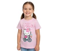 Hello Kitty - Camiseta de manga corta para niña, color rosa, Rosa., 110-116