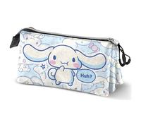 Karactermania Estuche portatodo Hello Kitty Cinnamoroll Candy Triple Azul 23 x 11 cm