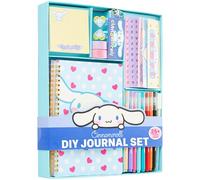 Hello Kitty Cinnamoroll Sanrio Kit DIY Creativo para Niñas, Cuaderno A5, Stickers, Rotuladores y Accesorios, Diario, Kit Manualidades, Regalo Niña para Escuela y Cumpleaños (Azul Cinnamoroll)
