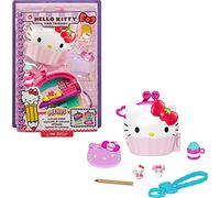Hello Kitty Cofre con forma de cupcake con muñecos y accesorios de juguete (Mattel GVB30)